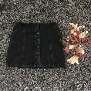 Forever 21 Black Denim Skirt